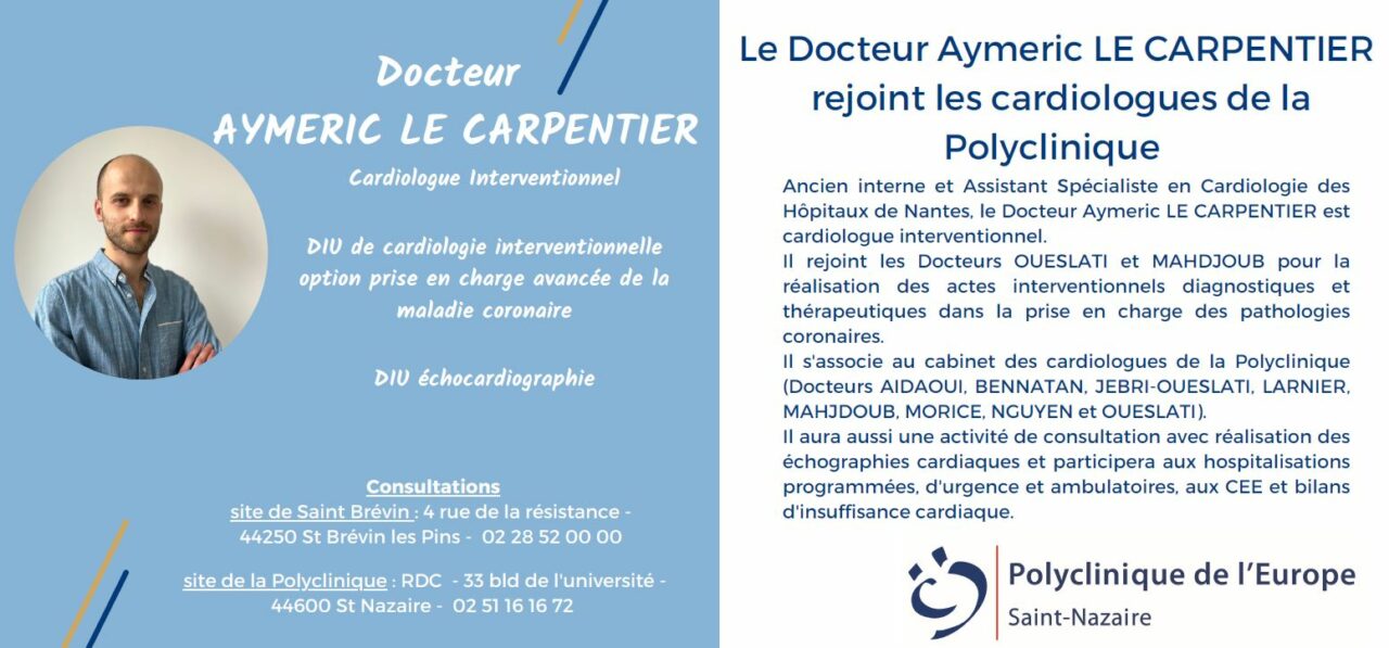 Flyer bienvenue le carpentier