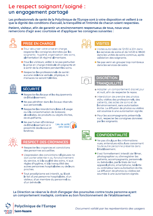 Respect soignant soigné